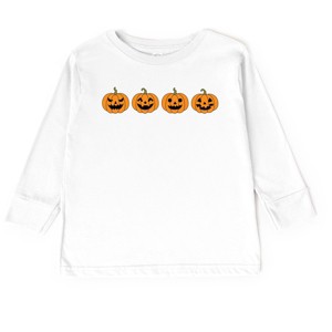 The Juniper Shop Four Pumpkins Toddler Long Sleeve Tee - 1 of 4