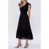 August Sky Women's Short Sleeve Smocked Midi Dress - 3 of 4
