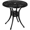 Sapphtopaz Patio Outdoor Table Aluminum Patio Dining Table Outdoor Dining Table Picnic Table with Woven Accents for Garden, Yard, Lawn, Patio - 4 of 4
