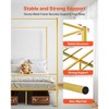 VEVOR Full Size Canopy Bed Frame, Metal Canopy Bed with Minimalist Headboard & Four Posters Design, Heavy Duty Steel Slats Support, Gold - 4 of 4