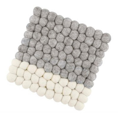 CILIO "Lana Due" Wool Trivet, Square, 8.25" x 8.25"