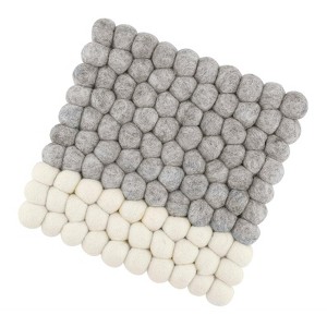 CILIO "Lana Due" Wool Trivet, Square, 8.25" x 8.25" - 1 of 3