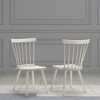 Lyngins Rustic Farmhouse Dining Chairs with High Backrest,Kitchen Chairs Set of 2,Polyester Chairs for Dining Room,Kitchen - 2 of 4