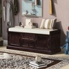 NicBex Modern 42.5" Storage Bench with 2 Drawers and 2 Cabinets for Living Room and Entryway - 3 of 4