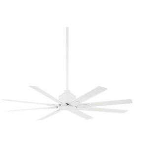 52" Minka Aire Xtreme H2O Flat White Wet Ceiling Fan with Remote - 1 of 4