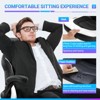 Musment PU Leather Ergonomic Office Chair Swivel Computer Gaming Chair with Lumbar Support - 3 of 4
