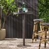 KTMBDW Rattan Bar Table, Bistro Pub Table Round Bar Height Cocktail Table, Metal Base, 26-Inch Height - 2 of 4