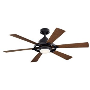 Kichler Lighting Gentry 1 - Light Ceiling Fan in  Black - 1 of 4