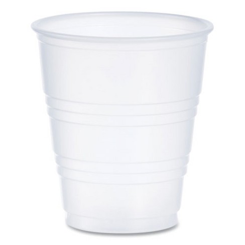 Dart High-Impact Polystyrene Cold Cups, 5 oz, Translucent, 100/Pack - image 1 of 4