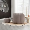CAVINAS Bean Bag Chair with Footrest Comfy Fireside Chair Floor Chair with High Resilient Foam for Adults for Living Room, Bedoom - 3 of 4