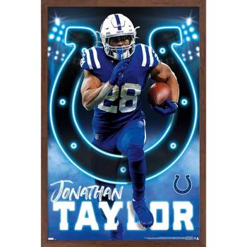 Trends International NFL Indianapolis Colts - Jonathan Taylor 22 Framed Wall Poster Prints