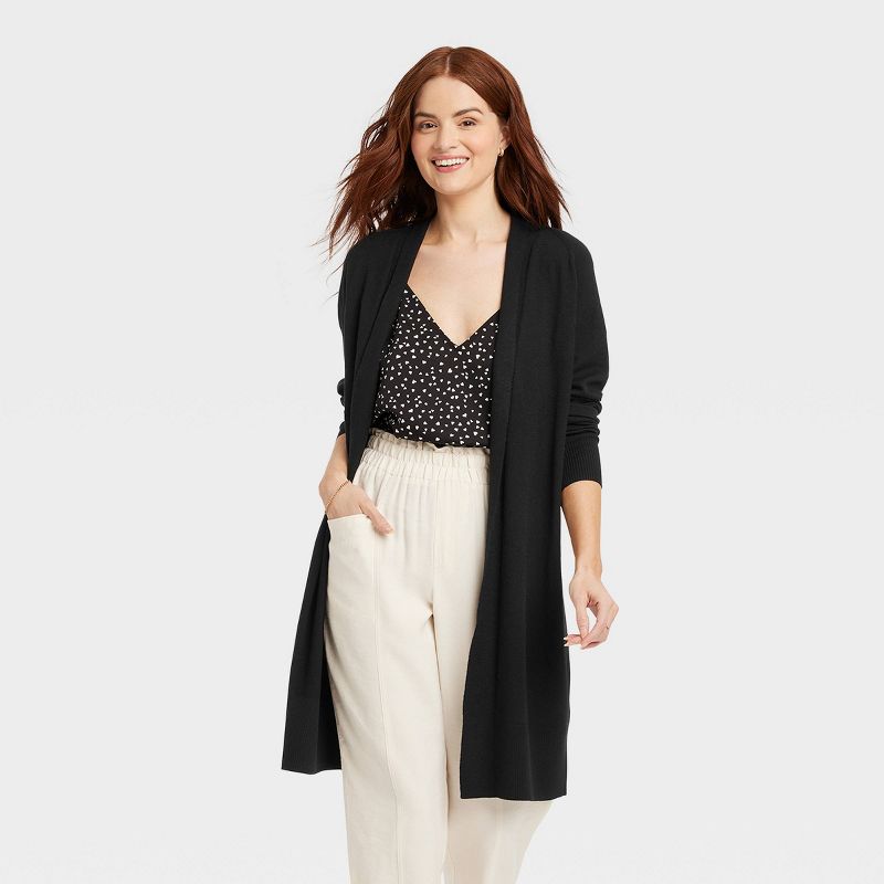 Women's Long Layering Duster Cardigan - A New Day™, 1 of 11
