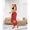 HAPPY BAY Women's Beachwear Bikini Wrap Bathing suit Pirates Skull Skirt Beach Wraps Sarong Coverups Skirts Cover Up One Size Caribbean Pirates, Red - 2 of 4