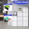 NicBex 4 Drawer/3 Drawer Metal Vertical File Cabinet with Lock,Narrow Rolling File Cabinets for Home Office Letter/Legal/A4/F4 - 4 of 4