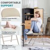 TUYOHW PU Leather Dining Chair with Padded Seat & Back,Armless Folding Chairs with Metal Frame for Indoor Outdoor Events,Party - 4 of 4