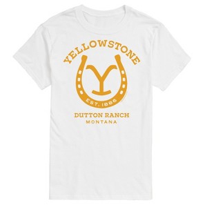 Men's - Yellowstone - Horseshoe Lockup Short Sleeve Graphic T-Shirt - 1 of 4