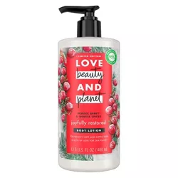 Love Beauty and Planet Joyfully Restored Nordic Berry & Winter Spices Body Lotion - 13.5 fl oz