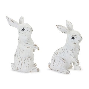 Carved Bunny Figurine (Set of 2) - 1 of 4