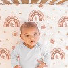 The Peanutshell Crib Bedding Set for Baby Girls, Boho Rainbow, 3 Pieces - 2 of 4