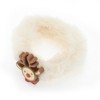 Unique Bargains Christmas Hair Hair Ties Plush Elk for Christmas Beige 1 Pc - 4 of 4