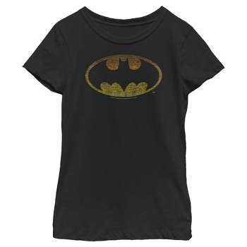 Girl's Batman Distressed Classic Logo T-Shirt