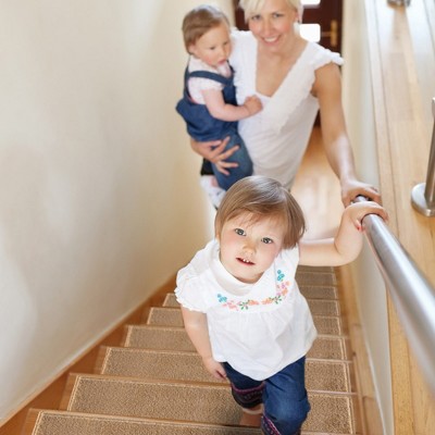 Sussexhome Carpet Stair Treads Pre-applied Double Sided Tape