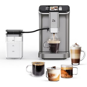 Acekool Super Automatic Espresso Machine with 15 Grind Settings, 20Bar Pump, Milk Frother & HD TFT Touch Screen - 1 of 4