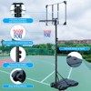 Sevobal Basketball Hoops Portable Basketball Hoop Stand Height Adjustable with Wheels for Indoor Outdoor Patio Backyard, Black, 12.79"*9.52"*2.63" - 2 of 4