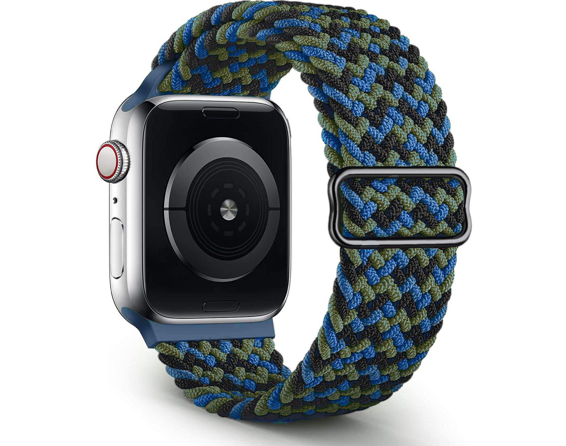 HTUTWOO Braided Bands With Magnetic Clasp Compatible with Apple Watch Band 38mm 40mm 41mm 42mm 44mm 45mm 46mm 49mm, for Women Men