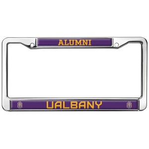 University at Albany Alumni Logo Full Size Standard License Plate Metal Frame - 1 of 4