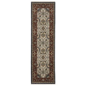 Oriental Weavers Aberdeen 752W1 Ivory/ Red Indoor Area Rug - 2'3" x 7'6" - 1 of 4