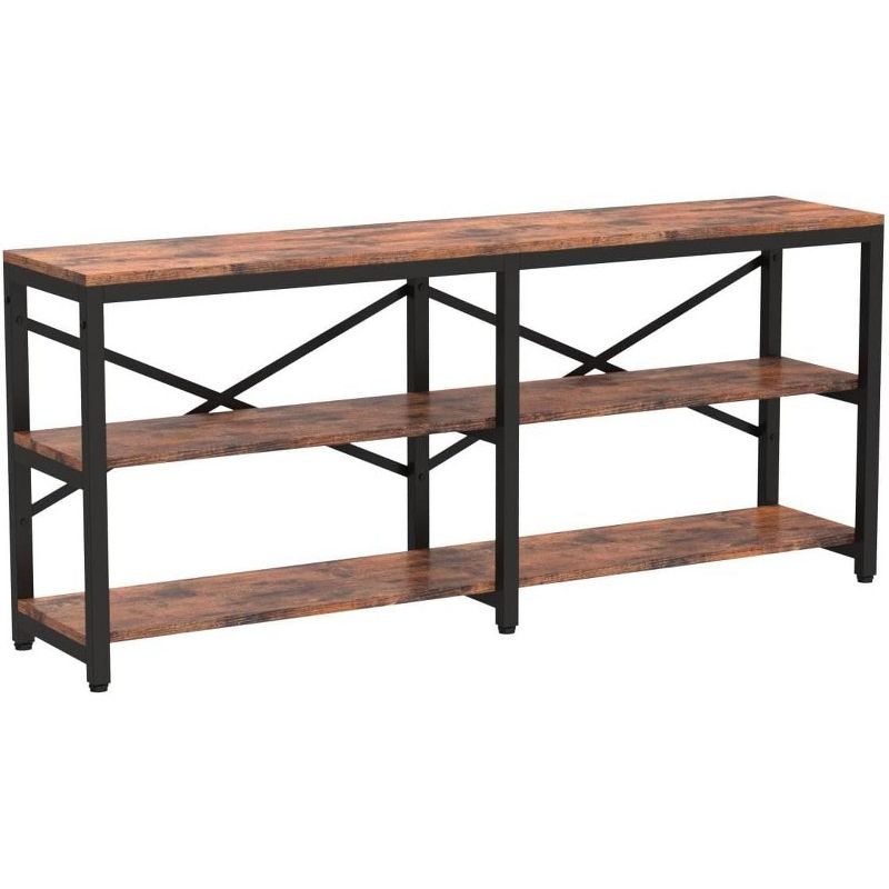 Tribesigns 70.9" Long Console Table, 3-Tier Hallway Entryway Table, 1 of 7