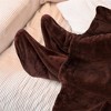 PAVILIA Wearable Blanket with Sleeves and Foot Pockets, Fleece Warm Snuggle Pocket Sleeved Throw for Women Men Adults - 2 of 4