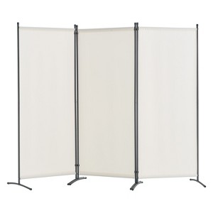 VEVOR Room Divider, 3 Panel Room Dividers and Folding Privacy Screens , Fabric Partition Room Dividers for Office, Bedroom, Dining Room, White - 1 of 4