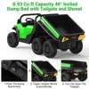 24V 4WD 6-Wheel Electric Ride On Dump Truck with Remote Control, 2 Seater Kids Dump Truck Toy for Big Kids Ages 3+ - 4 of 4