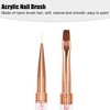 Unique Bargains Double Head Crystal Handle 8mm 11mm Drawing Brush Liner Brush Painting Pen ABS Rose Gold Tone 1 Pcs - 3 of 4