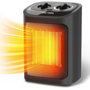 OSTBA Ceramic Space Heater, 1500W Portable Electric Heater with Adjustable Thermostat, Fan-Only/Low/High Modes, Tip-Over - 1 of 4