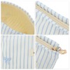 Unique Bargains Lightweight Clutch Plaid Bow Embroidery Makeup Bag 1 Pc - 3 of 4