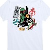Boys' - Star Wars - Boba Fett Stickers Short Sleeve Graphic T-Shirt - 2 of 4