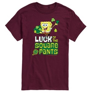 Men's - SpongeBob Squarepants - Luck Of The Square Pants St. Patricks Day Short Sleeve Graphic T-Shirt - 1 of 4