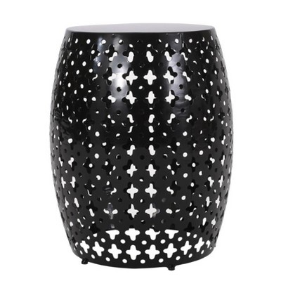 Large Iron Side Table - Black As Shown