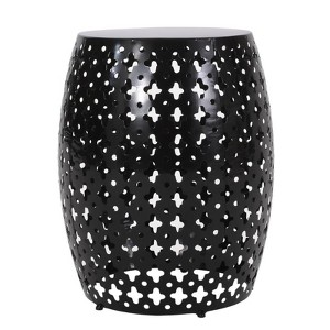 Large Iron Side Table - Black As Shown - 1 of 2