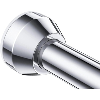 Holeless Telescopic Shower Curtain Rod, 27-76 Inch Adjustable Non-Slip Spring Rod, Stainless Steel Rust-Proof