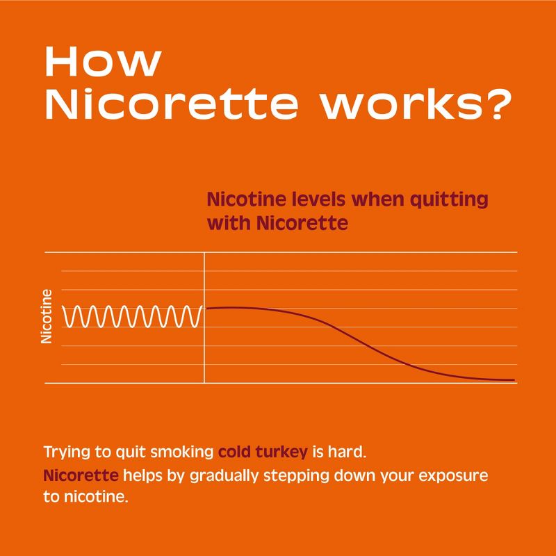 Nicorette 2mg Gum Stop Smoking Aid - Fruit Chill, 6 of 13