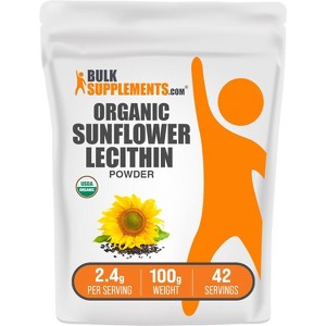 BulkSupplements Organic Sunflower Lecithin Powder - 1 of 4