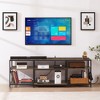 VECELO TV Stand with Power Outlets, Industrial Entertainment Center with 3-Tier Open Storage Shelves, 63 Inch - 4 of 4