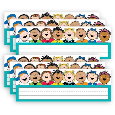 Creative Teaching Press Stick Kids Name Plates, 9-1/2" x 3-1/4", 36 Per Pack, 6 Packs
