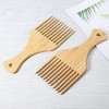 Unique Bargains Wood Afro Hair Pick Combs For All Hairs 7.17"x3.07" 2 Pcs - 2 of 4
