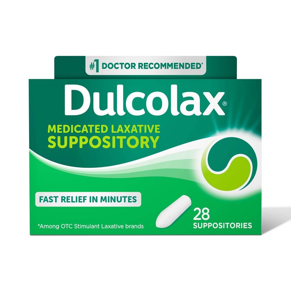 Dulcolax Gentle and Predictable Fast Relief Laxative Suppositories - 28ct