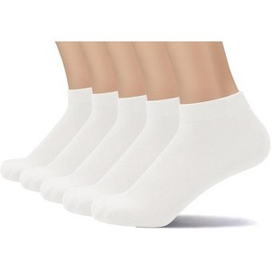 SERISIMPLE Men Thin Viscose Bamboo Low Cut Ankle Breathable Comfort Cool Soft Lightweight Low Cut Ankle Socks Light Grey Large - 1 of 4